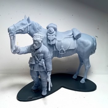 1/32 Cossacks mounted on horse WW2